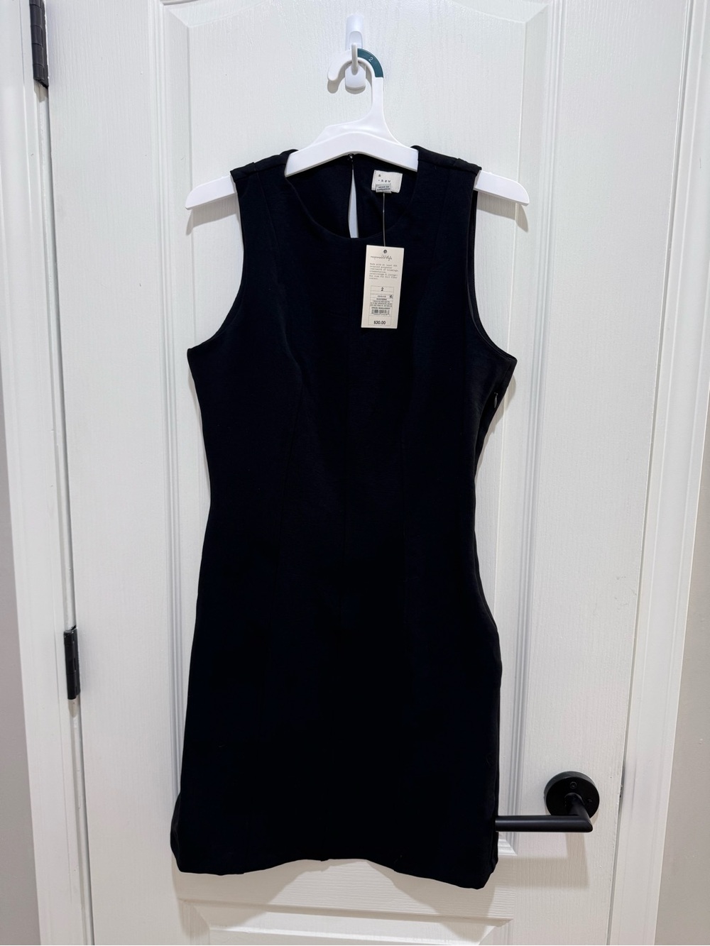 a new day Classic Black Sleeveless Sheath Dress